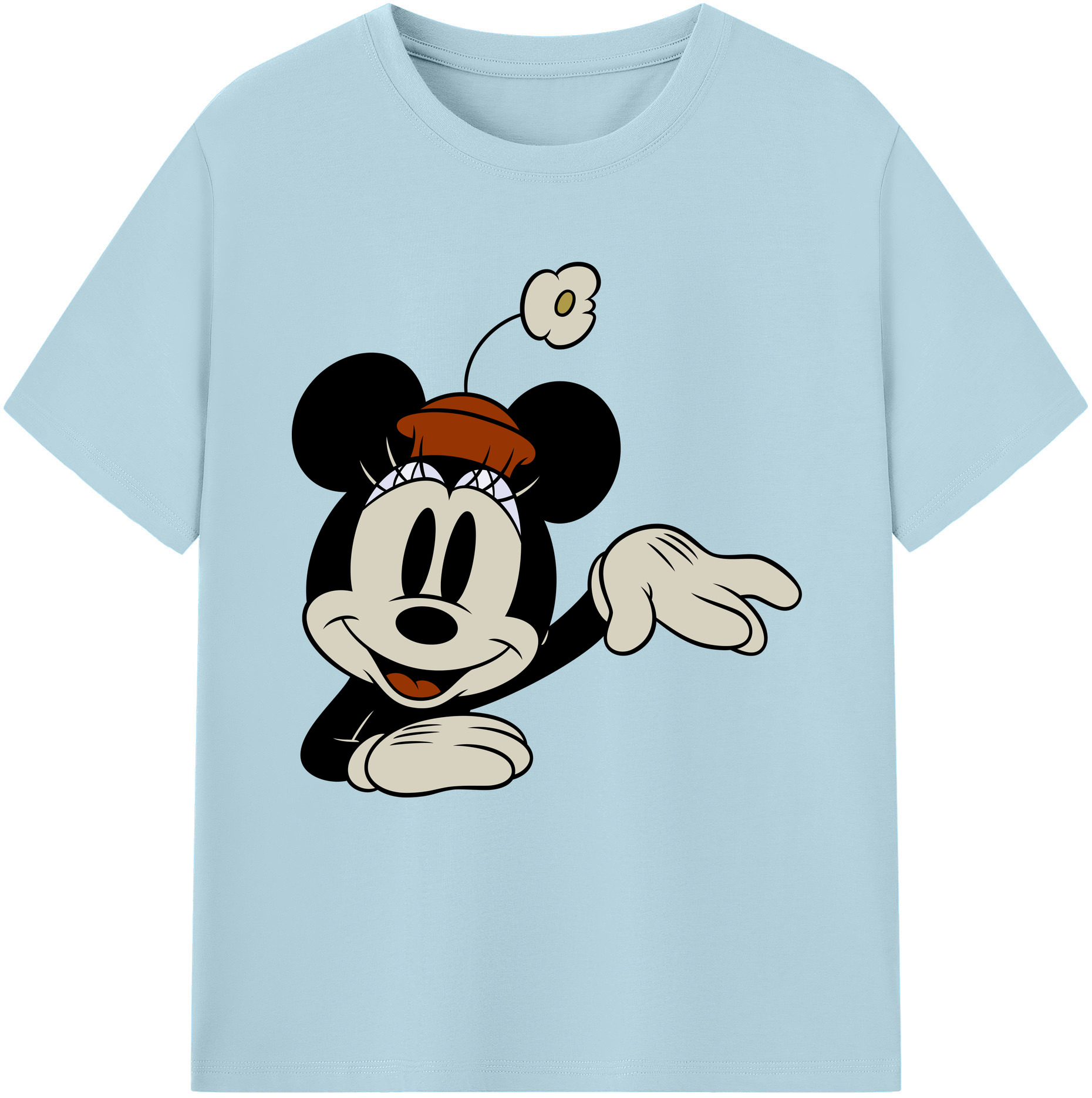（画像用） ミッキーマウス Mickey Mouse 綿100％半袖Tシャツ（フロントプリント）